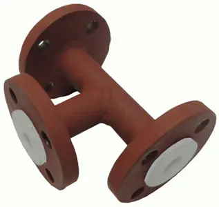 PTFE-FEP-PFA-Lined Lined Equal Tee