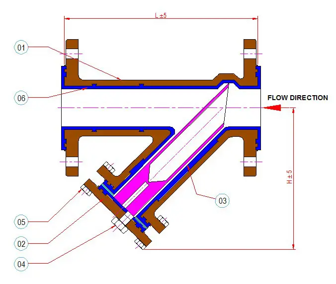 Cross-Section-Lined-Y-Type-Strainer